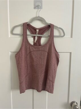 Lululemon Heathered Mauve Racerback Tank Top